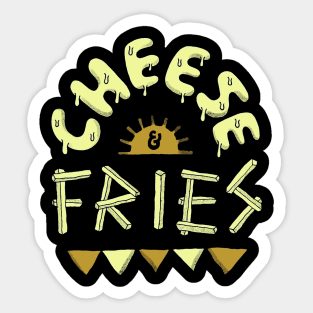 Cheese and Fries Sticker